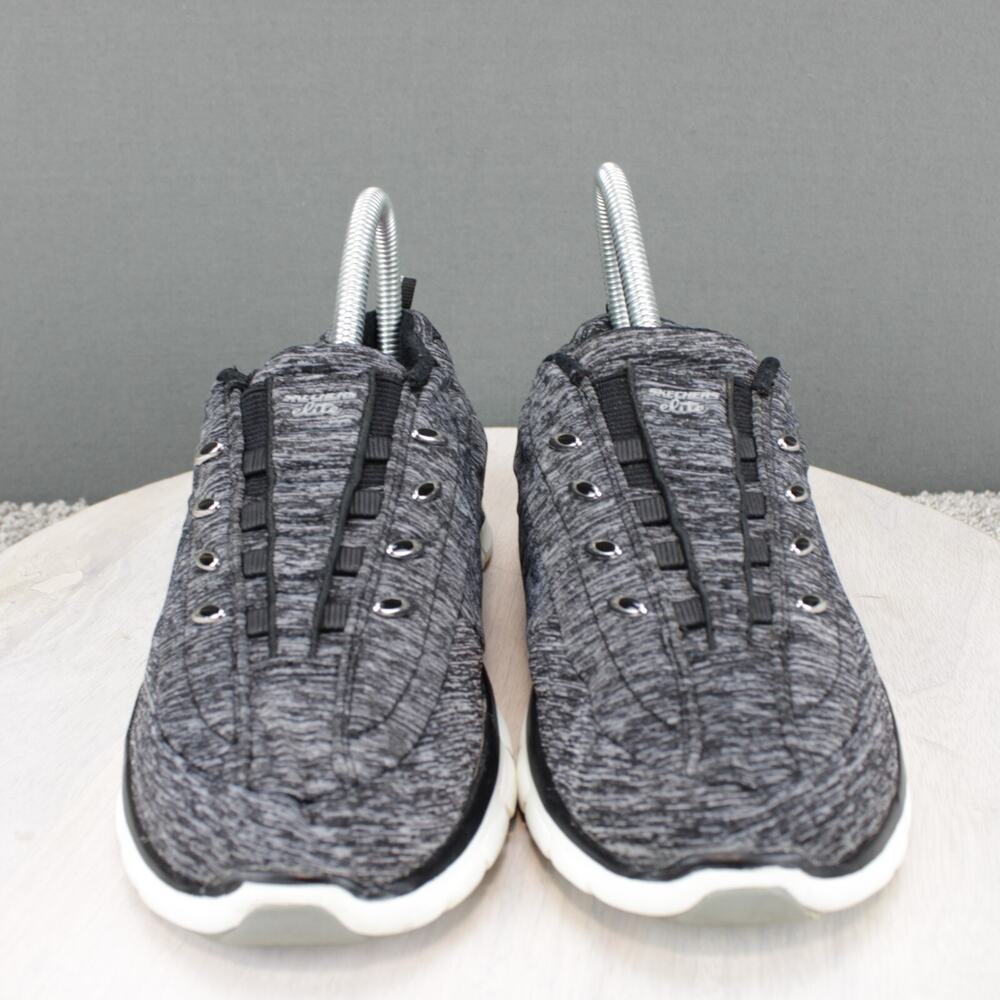 Skechers Slip On Sneakers Womens 6.5 Gray Mesh Comfort - Picture 3 of 9